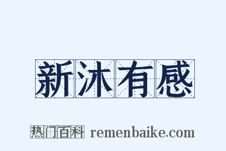 新沐有感是什么意思的图片